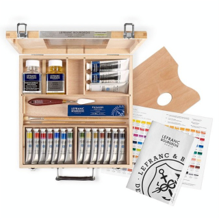 Peinture à l'huile extra-fine Coffret Corot en hêtre - Lefranc Bourgeois - Rougier et Plé