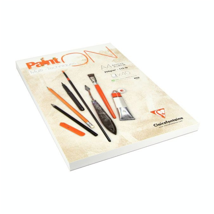 Bloc papier multi-techniques Paint On 250 g/m² - Clairefontaine - Rougier et Plé