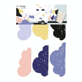 Stickers muraux M.Design nuages 2 planches - Maildor - Rougier et Plé