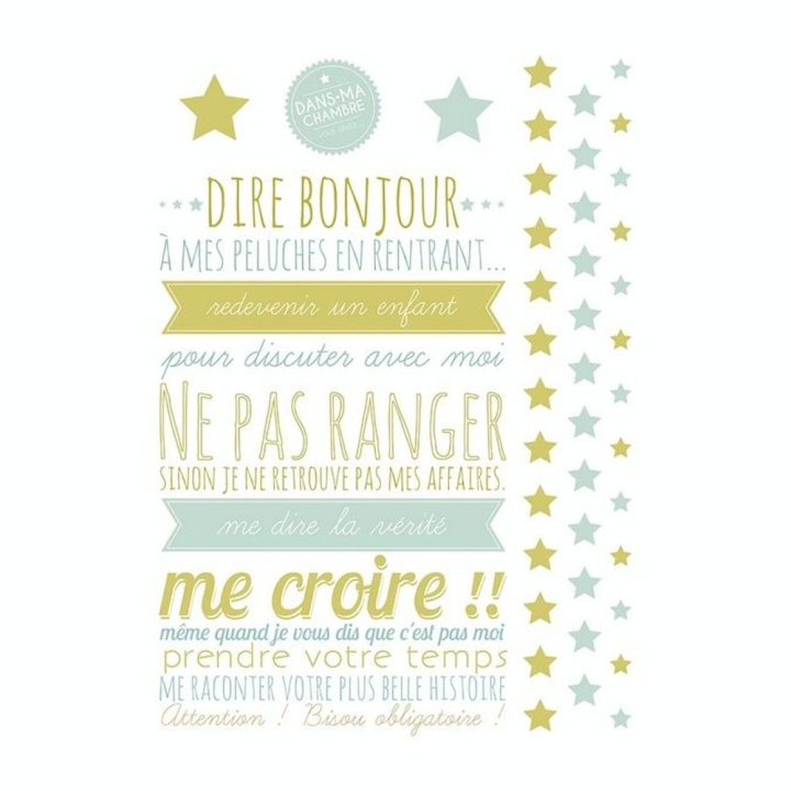 Stickers muraux M.Design règles enfants 2 planches - Maildor - Rougier et Plé