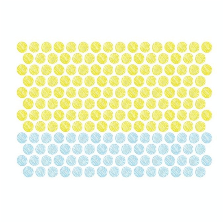Stickers muraux M.Design pois multicolores 2 planches - Maildor - Rougier et Plé