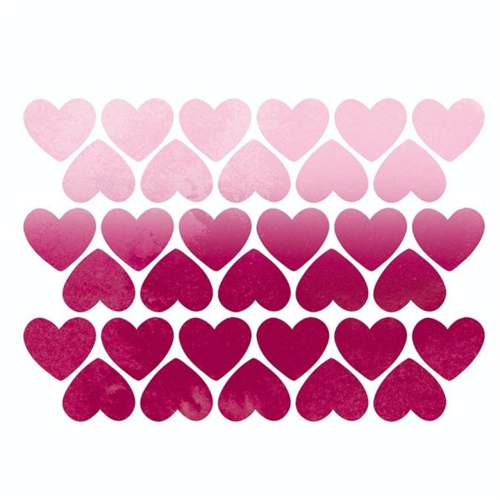 Stickers muraux M.Design cœurs rose 2 planches - Maildor - Rougier et Plé
