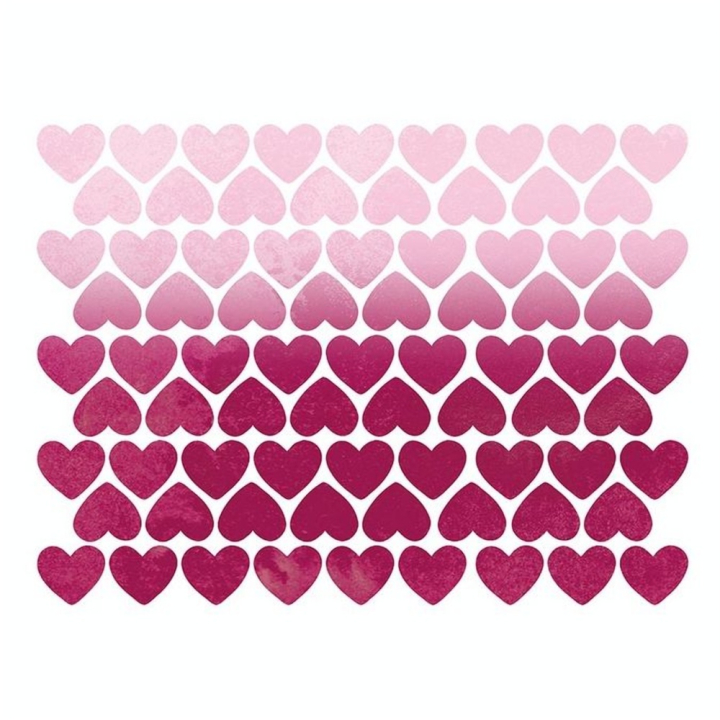 Stickers muraux M.Design cœurs rose 2 planches - Maildor - Rougier et Plé