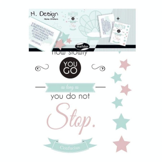 Stickers muraux M.Design citation Confucius 2 planches - Maildor - Rougier et Plé