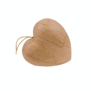 Objet en papier mâché 10 cœurs avec cordon 4 cm - Décopatch - Rougier et Plé