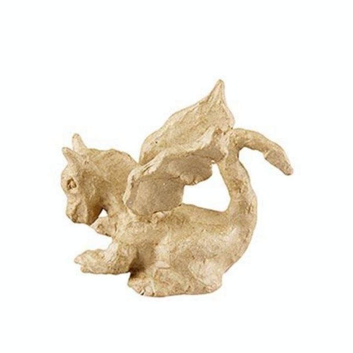 Objet en papier mâché dragon  12 x 6,3 x 10,2 cm - Décopatch - Rougier et Plé