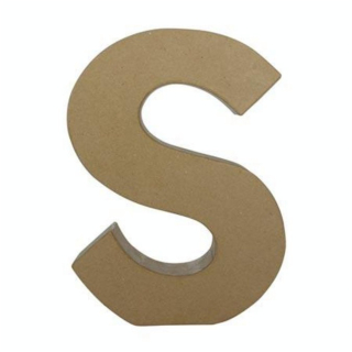 Objet en papier mâché  lettre S fantaisie - Décopatch - Rougier et Plé