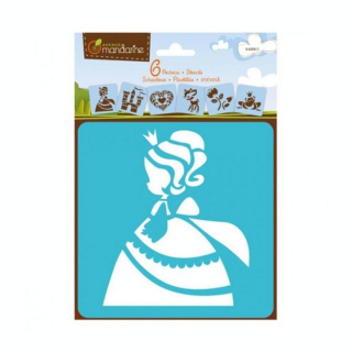 Pochoirs enfant princesses x 6 - Avenue Mandarine - Rougier et Plé