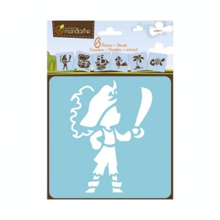 Pochoirs enfant pirates x 6 - Avenue Mandarine - Rougier et Plé