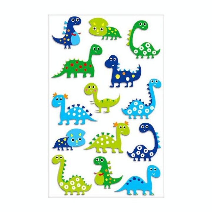 Stickers 3D Cooky dinosaures x 14 - Maildor - Rougier et Plé