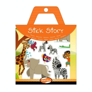 Stickers repositionnables Stick Story thème savane - Maildor - Rougier et Plé
