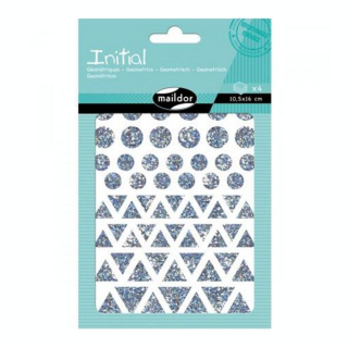 Gommettes Initial géométriques x 4 planches - Maildor - Rougier et Plé