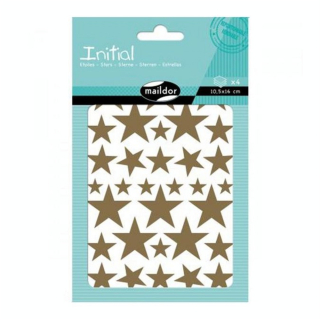 Gommettes Initial étoiles x 4 planches - Maildor - Rougier et Plé