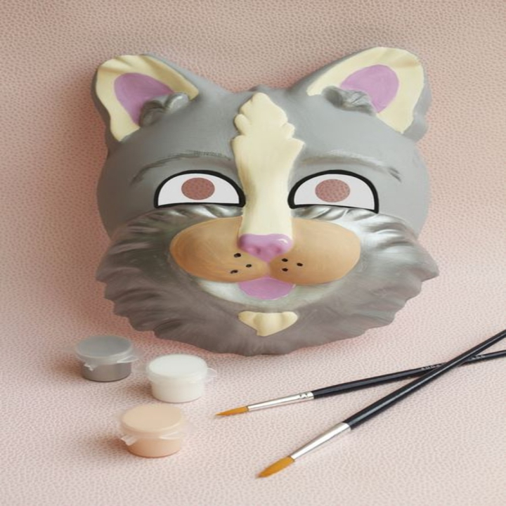 Masque blanc animal 1 pc - Graine Créative - Rougier et Plé