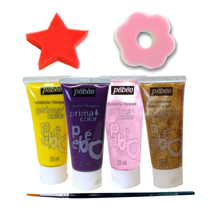 Peinture Primacolor 4 couleurs 20 ml - thème Fées - Pébéo - Rougier et Plé