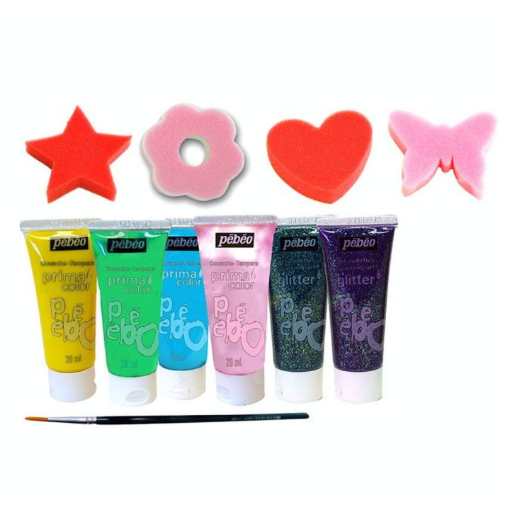 Peinture Primacolor 6 couleurs 20 ml - thème princesse - Pébéo - Rougier et Plé