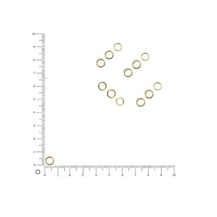 Anneau doré ø 7 mm - 25 pièces - Rayher - Rougier et Plé