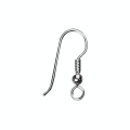 Crochet d'oreille argenté 20 mm - 4 pièces - Rayher - Rougier et Plé