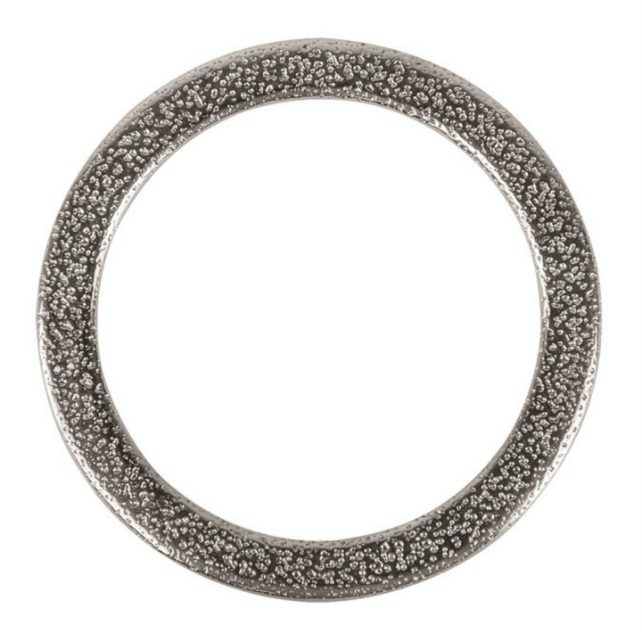Anneau plat en métal argent  ø 37 mm - Rayher - Rougier et Plé