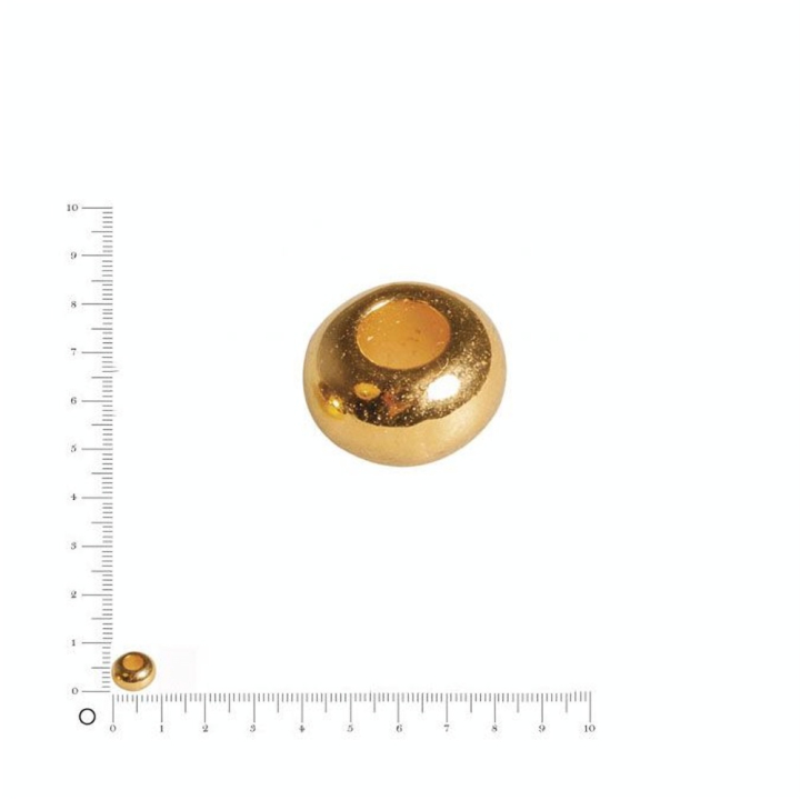 Perle en métal or ø 8 mm - 5 pièces - Rayher - Rougier et Plé