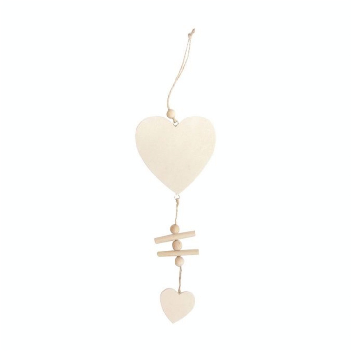 Coeur en bois à susprendre 17 cm - Graine Créative - Rougier et Plé
