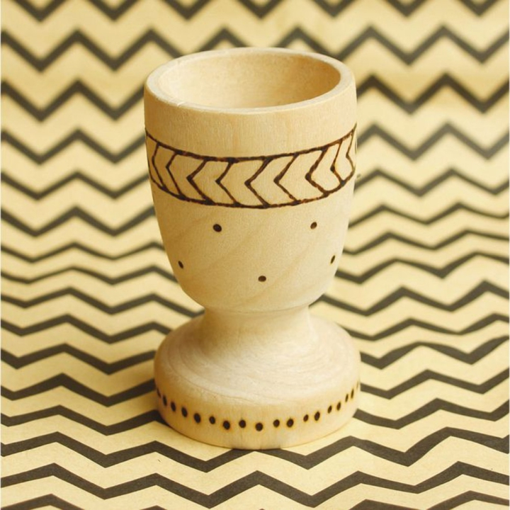 Coquetier en bois classique 7 cm - Graine Créative - Rougier et Plé