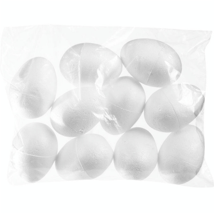 oeuf en styropor 4,5 x 6 cm - 10 pièces - Graine Créative - Rougier et Plé