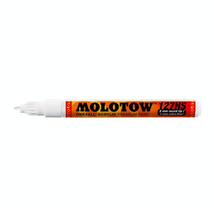 Marqueur One4All 127HS EF blanc - 1mm - Molotow - Rougier et Plé