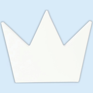 Objet en papier mâché symbole couronne 20.5 cm - Décopatch - Rougier et Plé
