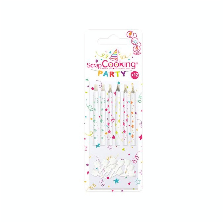 Bougies magiques 6 cm par 12 - ScrapCooking - Rougier et Plé