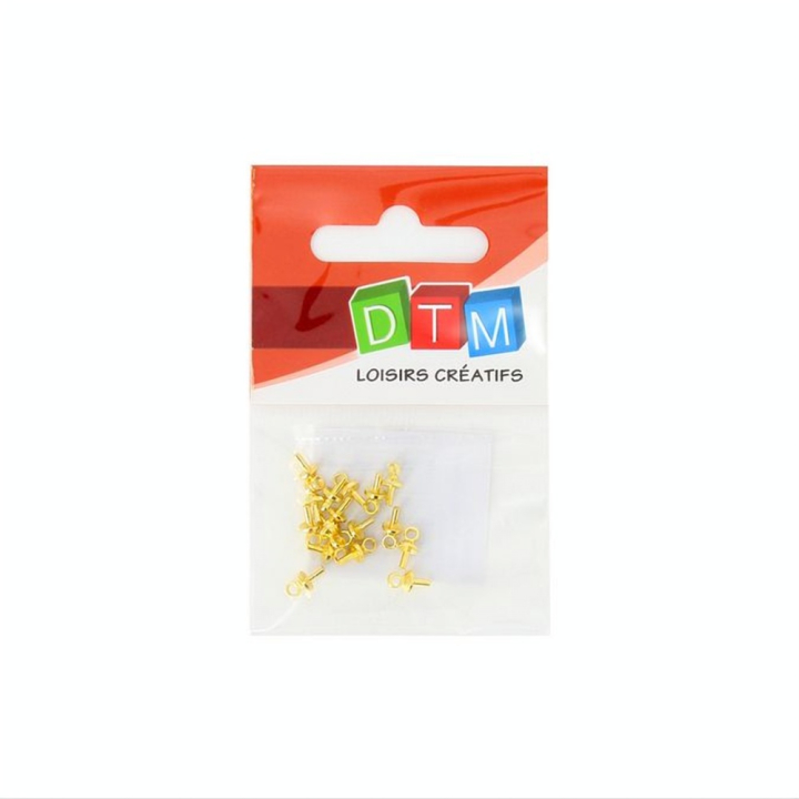Mini crochet doré 7 mm - 16 pièces - DTM - Rougier et Plé