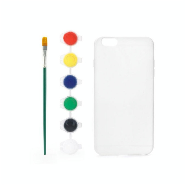 Etui à peindre pour Iphone 6 avec peinture - Kikkerland - Rougier et Plé