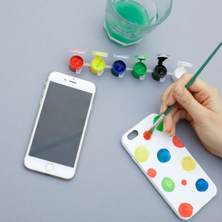 Etui à peindre pour Iphone 6 avec peinture - Kikkerland - Rougier et Plé