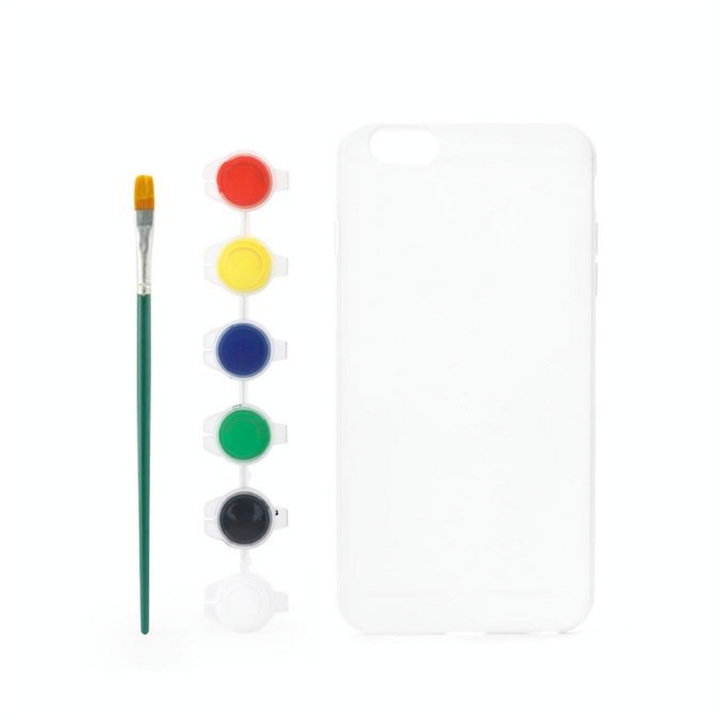 Etui à peindre pour Iphone 6+ avec peinture - Kikkerland - Rougier et Plé