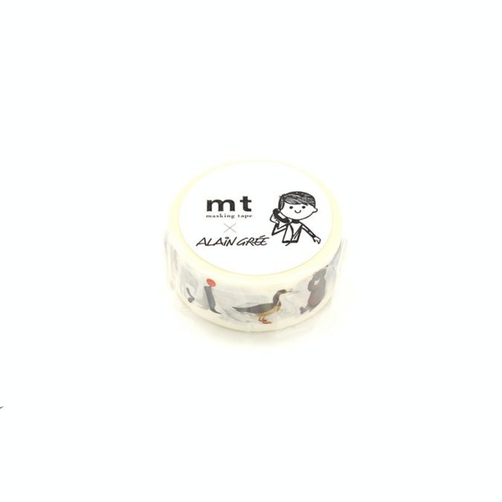 Ruban décoratif adhésif - Alain motif animaux - Masking Tape mt - Rougier et Plé