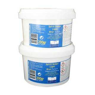Pâte époxy légère brune 400 g - Esprit Composite - Rougier et Plé