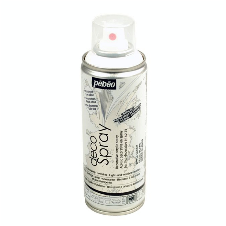Auxiliaire decoSpray gesso blanc 200 ml - Pébéo - Rougier et Plé