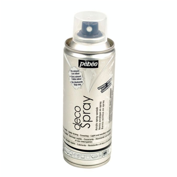 Auxiliaire decoSpray vernis mat 200 ml - Pébéo - Rougier et Plé