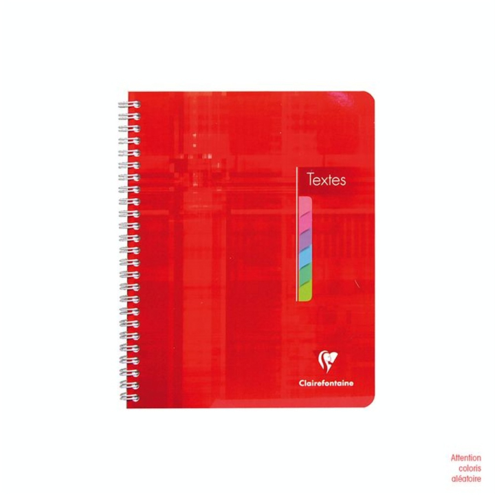 Cahier de texte à spirales 17 x 22 cm 144 pages - Clairefontaine - Rougier et Plé