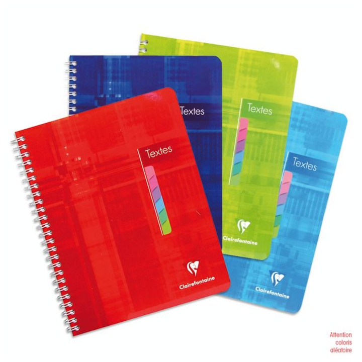 Cahier de texte à spirales 17 x 22 cm 144 pages - Clairefontaine - Rougier et Plé
