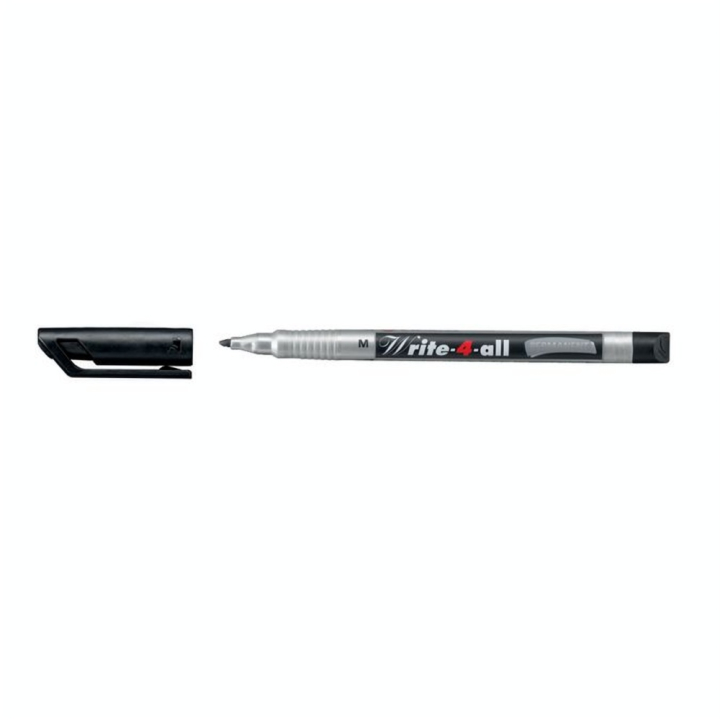 Marqueur permanent noir Write-4-All 1 mm - STABILO - Rougier et Plé