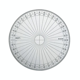 Rapporteur 180° 15 cm - Graphoplex - Rougier et Plé