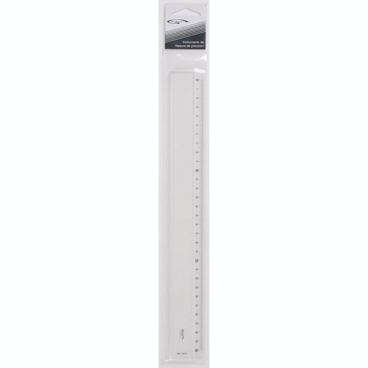 Règle transparente 1 biseau 30 cm - Graphoplex - Rougier et Plé