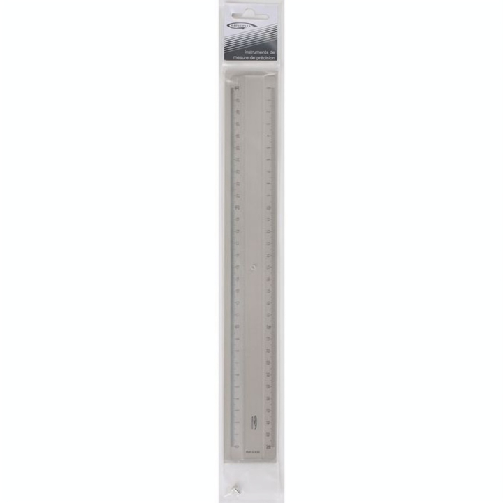Règle transparente 2 biseaux 30 cm - Graphoplex - Rougier et Plé