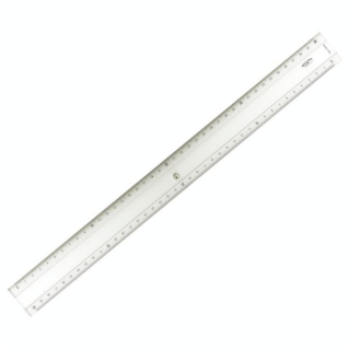 Règle transparente 2 biseaux 40 cm - Graphoplex - Rougier et Plé