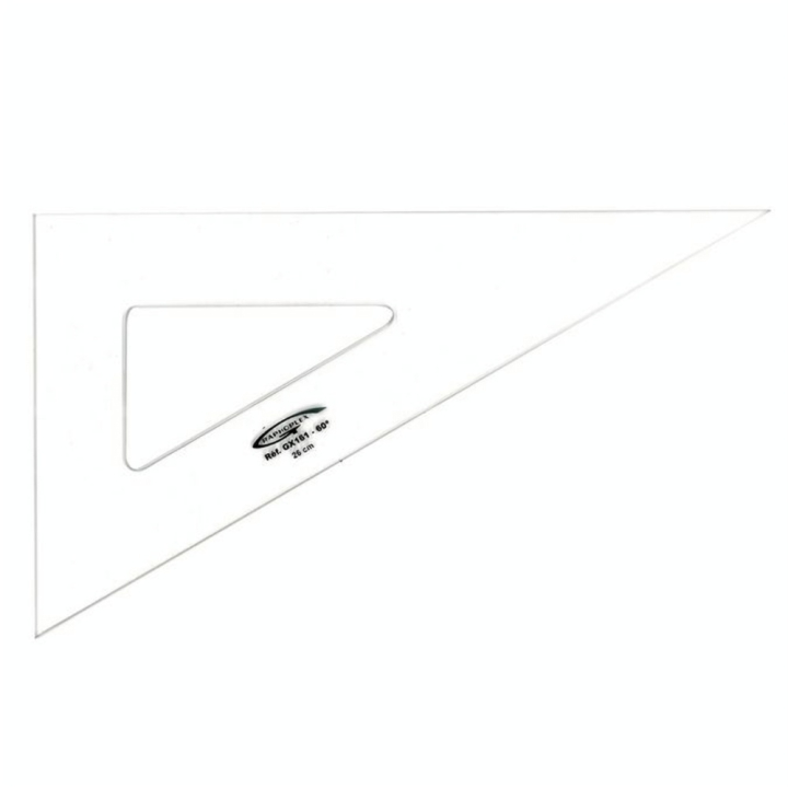 Équerre bords droits 60° - 26 cm - Graphoplex - Rougier et Plé