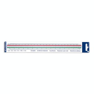 Règle à échelle de réduction kutch 1:20 à 1:125 - Staedtler - Rougier et Plé