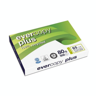 Ramette de papier blanc recyclé Evercopy A3 - 80 g/m² - 500 feuilles - Clairefontaine - Rougier et Plé