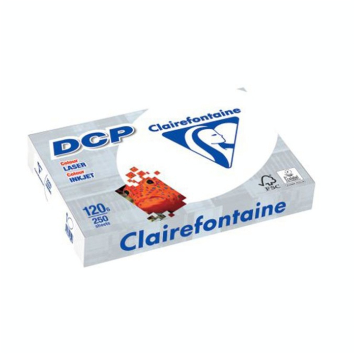 Ramette de papier blanc DCP A4 - 120 g/m² - 250 feuilles - Clairefontaine - Rougier et Plé