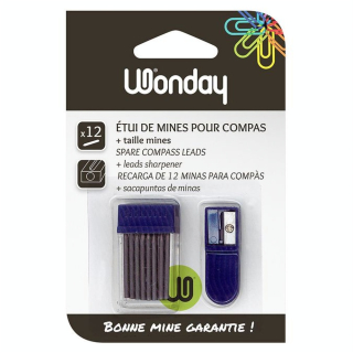 Mines de rechange pour compas + taille mine - Wonday - Rougier et Plé